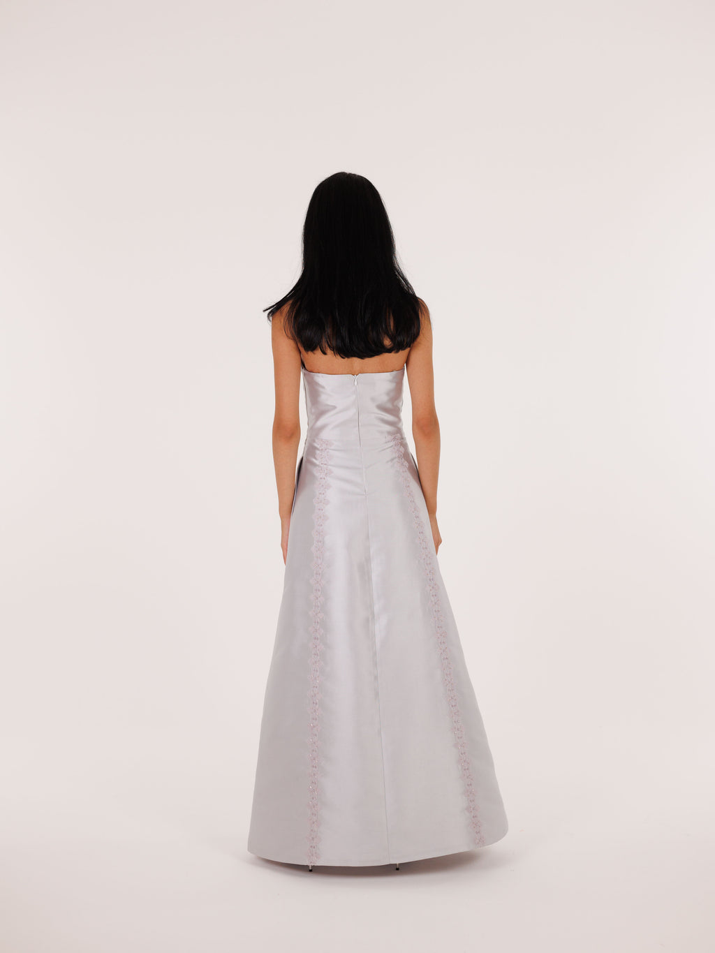 Ayn Kabeera Strapless Dress + Abaya Set - Maxi - Lilac