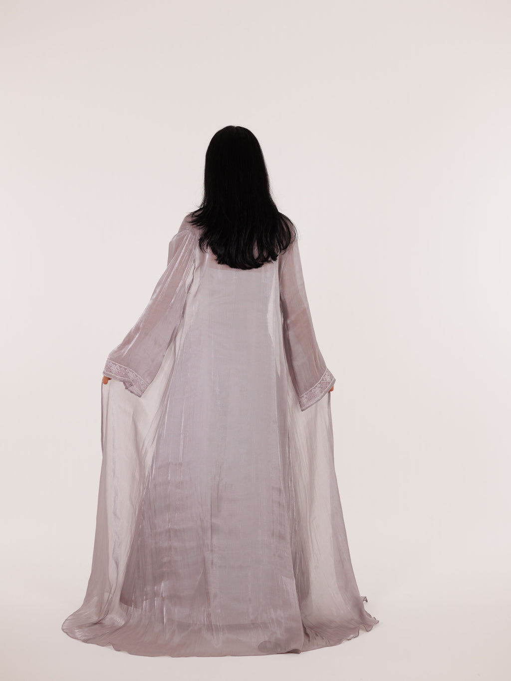 Ayn Kabeera Strapless Dress + Abaya Set - Maxi - Lilac